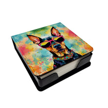 Load image into Gallery viewer, Doberman Pinscher Hippie Dawg PU Leather Note Paper Holder