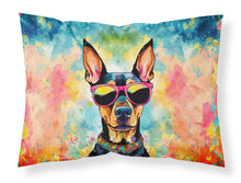 Load image into Gallery viewer, Doberman Pinscher Hippie Dawg Standard Pillowcase – Artistic Decorative Front, White Back