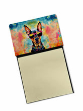 Load image into Gallery viewer, Doberman Pinscher Hippie Dawg Sticky Note Holder- Refiilable Desk Accessory Note Pad