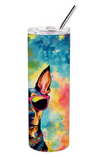 Load image into Gallery viewer, Doberman Pinscher Hippie Dawg Stainless Steel Skinny Tumbler