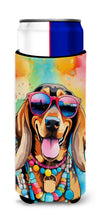 Load image into Gallery viewer, Doberman Pinscher Hippie Dawg Slim Can Huggers – Fun, Functional Drink Coolers for Every Occasion