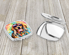 Load image into Gallery viewer, Doberman Pinscher Hippie Dawg Compact Mirror – Stylish Purse Mirror with Artistic Covers
