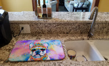 Load image into Gallery viewer, French Bulldog Hippie Dawg Dish Drying Mat