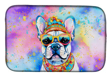 Load image into Gallery viewer, French Bulldog Hippie Dawg Dish Drying Mat