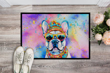 Load image into Gallery viewer, French Bulldog Hippie Dawg Doormat - 18X27 Indoor / Outdoor Rug | Made in USA