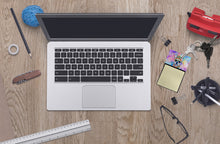 Load image into Gallery viewer, French Bulldog Hippie Dawg Sticky Note Holder- Refiilable Desk Accessory Note Pad