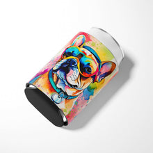 Load image into Gallery viewer, French Bulldog Hippie Dawg Can or Bottle Hugger