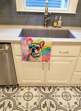 Load image into Gallery viewer, French Bulldog Hippie Dawg Kitchen Towel