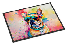 Load image into Gallery viewer, French Bulldog Hippie Dawg Doormat - 18X27 Indoor / Outdoor Rug | Made in USA