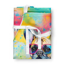 Load image into Gallery viewer, French Bulldog Hippie Dawg Apron – Artist-Designed Kitchen, BBQ &amp; Craft Apron