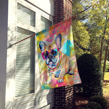 Load image into Gallery viewer, French Bulldog Hippie Dawg House Flag