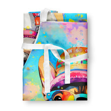 Load image into Gallery viewer, French Bulldog Hippie Dawg Apron – Artist-Designed Kitchen, BBQ &amp; Craft Apron