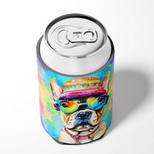 Load image into Gallery viewer, French Bulldog Hippie Dawg Can or Bottle Hugger