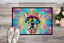Load image into Gallery viewer, French Bulldog Hippie Dawg Doormat - 18X27 Indoor / Outdoor Rug | Made in USA