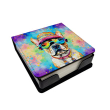 Load image into Gallery viewer, French Bulldog Hippie Dawg PU Leather Note Paper Holder