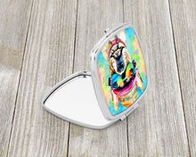 Load image into Gallery viewer, French Bulldog Hippie Dawg Compact Mirror – Stylish Purse Mirror with Artistic Covers