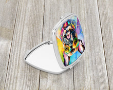 Load image into Gallery viewer, French Bulldog Hippie Dawg Compact Mirror – Stylish Purse Mirror with Artistic Covers