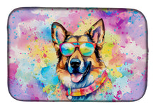Load image into Gallery viewer, German Shepherd Hippie Dawg Dish Drying Mat