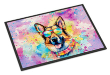 Load image into Gallery viewer, German Shepherd Hippie Dawg Doormat - 24x36 Decorative Floor Mat – Indoor/Outdoor Rug with Artistic Flair