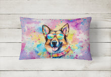 Load image into Gallery viewer, German Shepherd Hippie Dawg Fabric Decorative Pillow