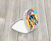 Load image into Gallery viewer, German Shepherd Hippie Dawg Compact Mirror – Stylish Purse Mirror with Artistic Covers