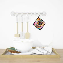 Load image into Gallery viewer, German Shepherd Hippie Dawg Pot Holders - Set of 2 Decorative Kitchen Helpers | Made in the USA