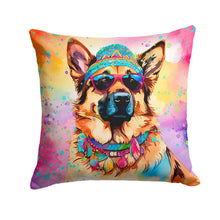 Load image into Gallery viewer, German Shepherd Hippie Dawg Fabric Decorative Pillow