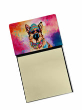 Load image into Gallery viewer, German Shepherd Hippie Dawg Sticky Note Holder- Refiilable Desk Accessory Note Pad