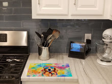 Load image into Gallery viewer, Golden Retriever Hippie Dawg Glass Cutting Boards – Durable, Decorative Kitchen Art Large
