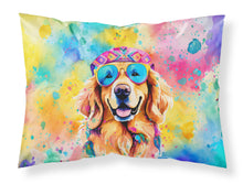 Load image into Gallery viewer, Golden Retriever Hippie Dawg Standard Pillowcase – Artistic Decorative Front, White Back