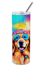 Load image into Gallery viewer, Golden Retriever Hippie Dawg Stainless Steel Skinny Tumbler