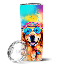 Load image into Gallery viewer, Golden Retriever Hippie Dawg Stainless Steel Skinny Tumbler