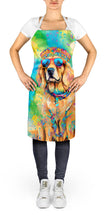 Load image into Gallery viewer, Golden Retriever Hippie Dawg Apron – Artist-Designed Kitchen, BBQ &amp; Craft Apron