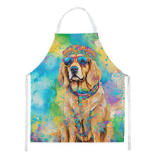 Load image into Gallery viewer, Golden Retriever Hippie Dawg Apron – Artist-Designed Kitchen, BBQ &amp; Craft Apron