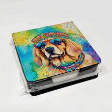 Load image into Gallery viewer, Golden Retriever Hippie Dawg PU Leather Note Paper Holder