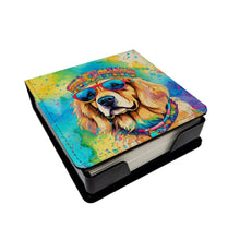 Load image into Gallery viewer, Golden Retriever Hippie Dawg PU Leather Note Paper Holder