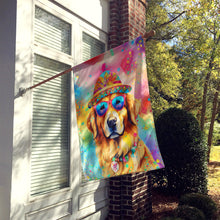 Load image into Gallery viewer, Golden Retriever Hippie Dawg House Flag