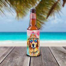 Load image into Gallery viewer, Golden Retriever Hippie Dawg Slim Can Huggers – Fun, Functional Drink Coolers for Every Occasion