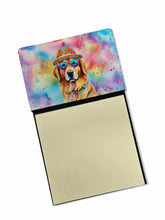 Load image into Gallery viewer, Golden Retriever Hippie Dawg Sticky Note Holder- Refiilable Desk Accessory Note Pad