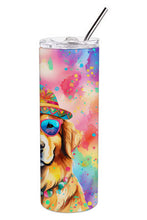 Load image into Gallery viewer, Golden Retriever Hippie Dawg Stainless Steel Skinny Tumbler