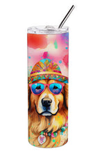 Load image into Gallery viewer, Golden Retriever Hippie Dawg Stainless Steel Skinny Tumbler