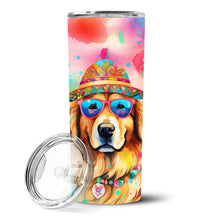 Load image into Gallery viewer, Golden Retriever Hippie Dawg Stainless Steel Skinny Tumbler