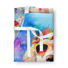 Load image into Gallery viewer, Great Pyrenees Hippie Dawg Apron – Artist-Designed Kitchen, BBQ &amp; Craft Apron