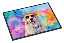 Load image into Gallery viewer, Great Pyrenees Hippie Dawg Doormat - 24x36 Decorative Floor Mat – Indoor/Outdoor Rug with Artistic Flair