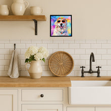 Load image into Gallery viewer, Great Pyrenees Hippie Dawg Framed Metal Print