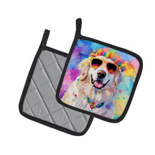 Load image into Gallery viewer, Great Pyrenees Hippie Dawg Pot Holders - Set of 2 Decorative Kitchen Helpers | Made in the USA