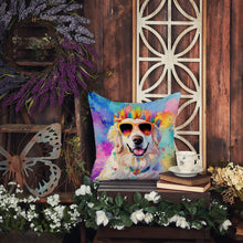 Load image into Gallery viewer, Great Pyrenees Hippie Dawg Fabric Decorative Pillow