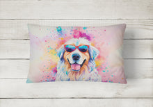 Load image into Gallery viewer, Great Pyrenees Hippie Dawg Fabric Decorative Pillow