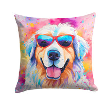 Load image into Gallery viewer, Great Pyrenees Hippie Dawg Throw Pillow - 14x14 Decorative Pillow – Art for Your Home &amp; Patio