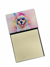 Load image into Gallery viewer, Great Pyrenees Hippie Dawg Sticky Note Holder- Refiilable Desk Accessory Note Pad